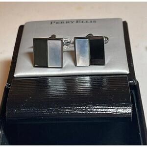 New - Perry Ellis Cufflinks - Mirror Reflection